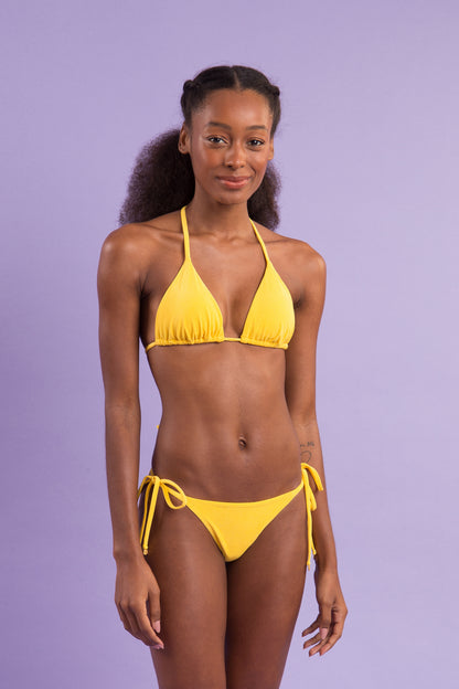Image 12: Rio De Sol Bottom Bottom Malibu-Yellow Cheeky-Tie