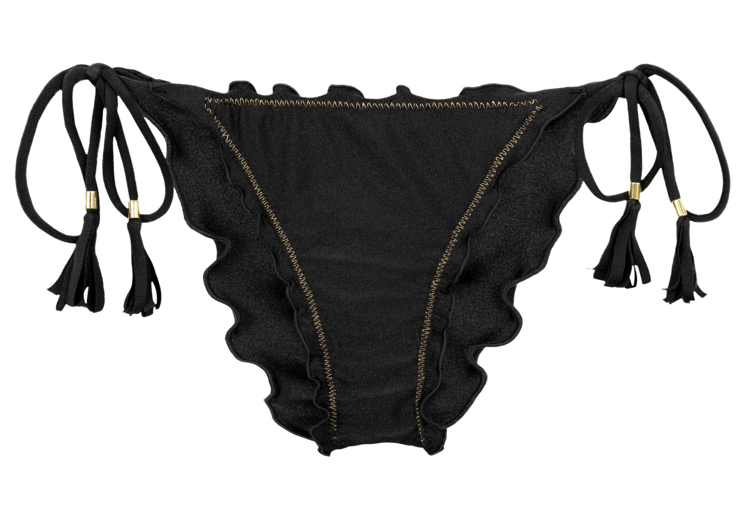 Product Front: Rio De Sol Bottom Bottom Shimmer-Black Frufru-Comfy