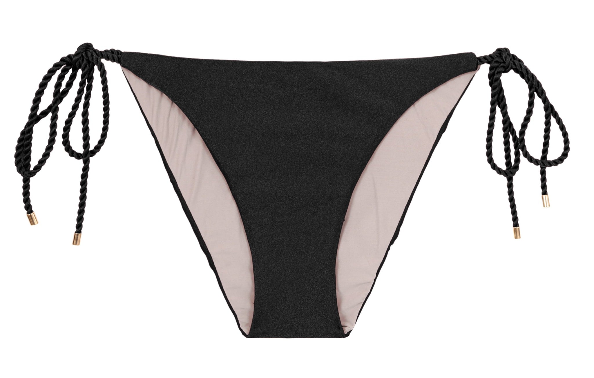 Product Front: Rio De Sol Bottom Bottom Shimmer-Black Ibiza-Rope