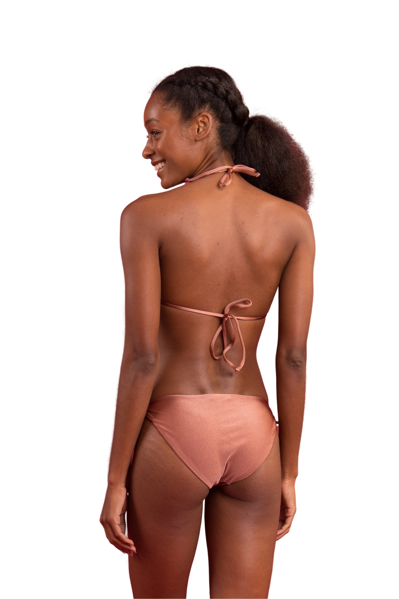 Model Back: Rio De Sol Bottom Bottom Shimmer-Copper Ibiza-Comfy