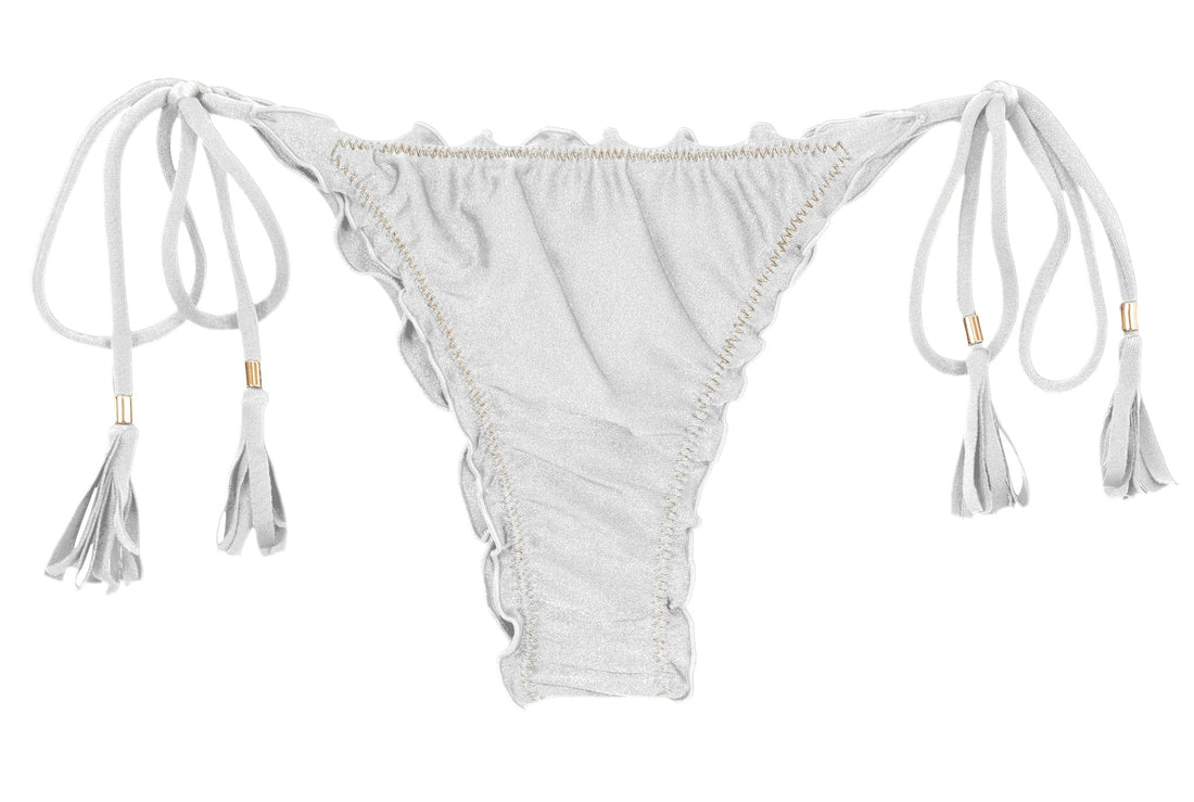 Product Front: Rio De Sol Bottom Bottom Shimmer-White Frufru-Fio