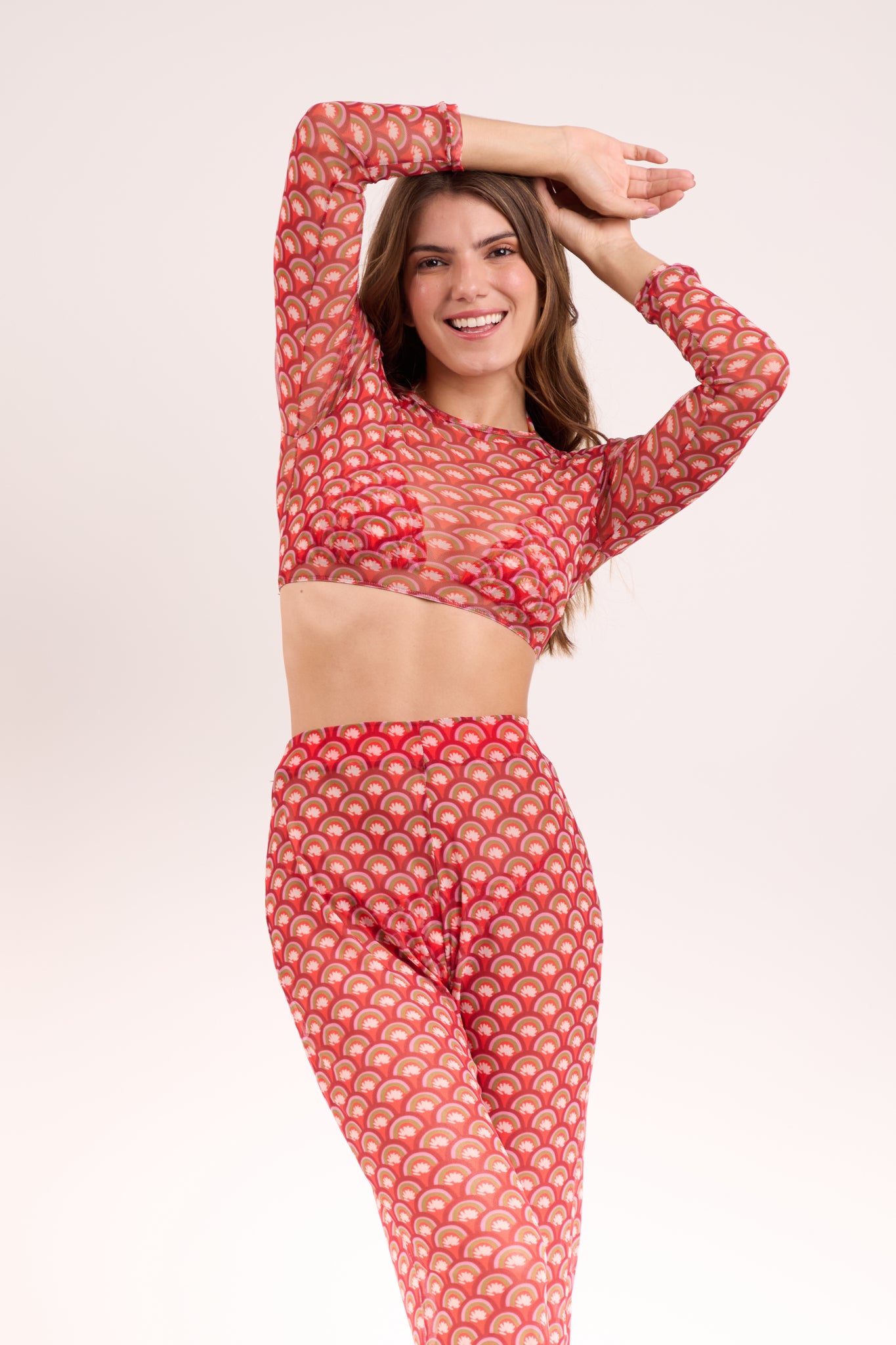 Image 10: Rio De Sol Beach Trousers Floral-Scales Pants Lana