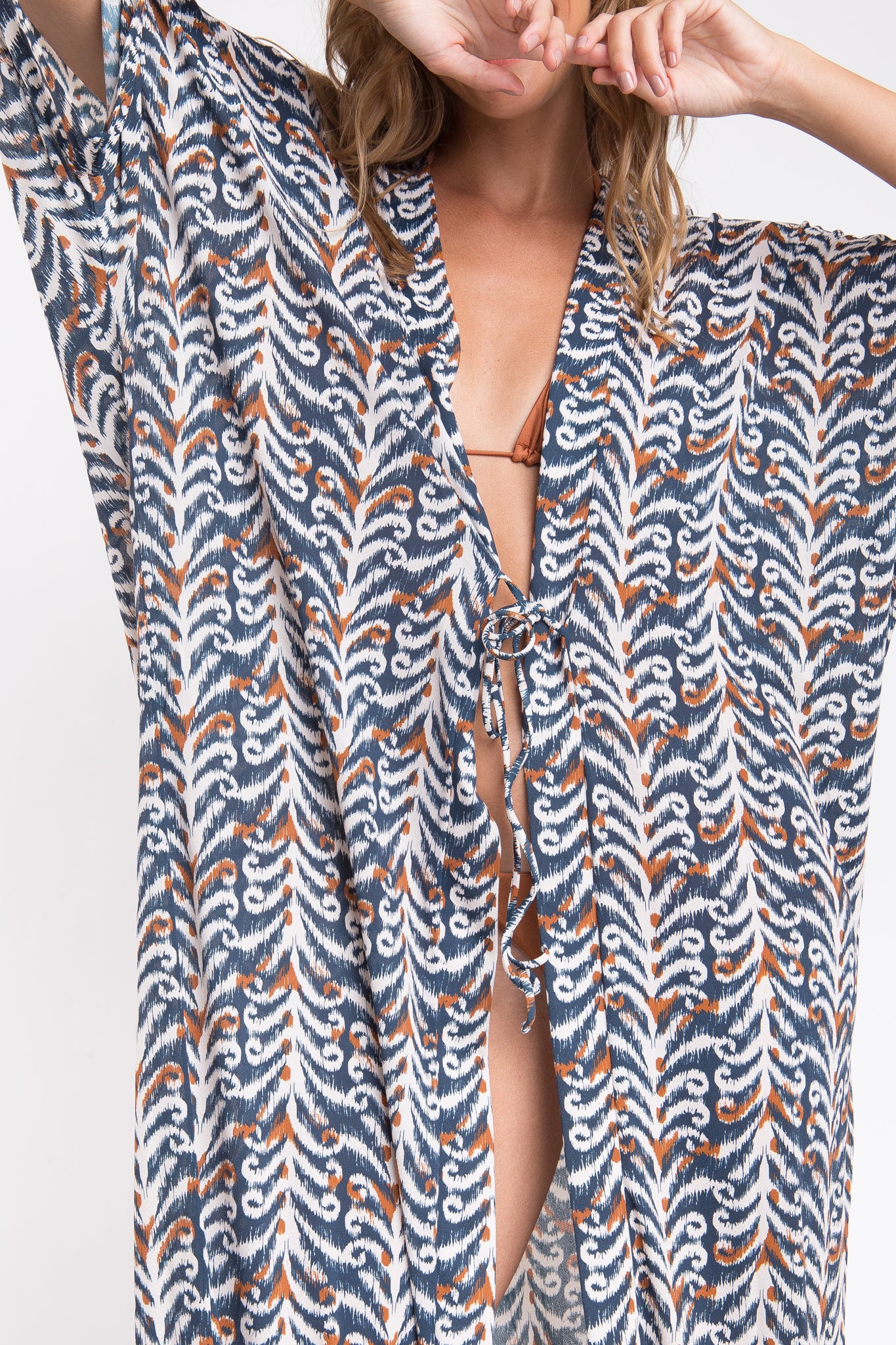 Image 08: Rio De Sol Beach Dresses Ikat Long Dress