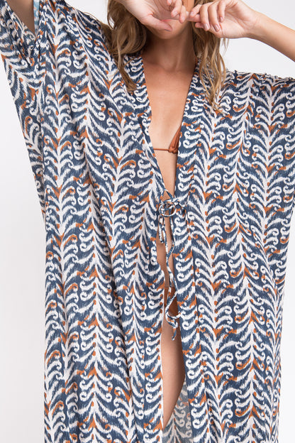 Image 08: Rio De Sol Beach Dresses Ikat Long Dress
