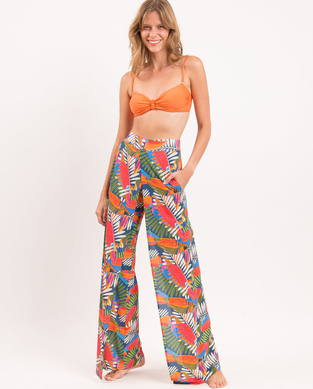 Gallery: Rio De Sol Beach Trousers Jungle Wide Pants