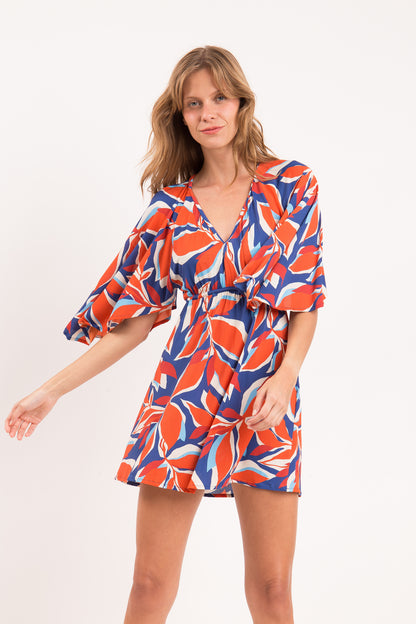 Image 04: Rio De Sol Mini Dress Leaves Mini Dress