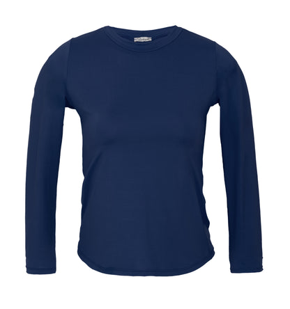 Product Front: Rio De Sol Top Navy Rash-Guard