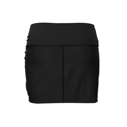 Product Back: Rio De Sol Beach Skirt Nero Skirt-Knot