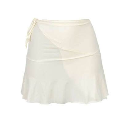 Product Front: Rio De Sol Beach Skirt Off-White Mini Skirt