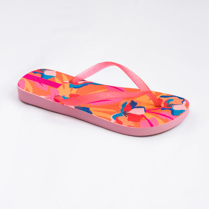 Product Back: Rio De Sol Flip-Flop Orange Bloom Slim