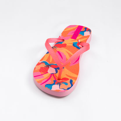 Image 05: Rio De Sol Flip-Flop Orange Bloom Slim