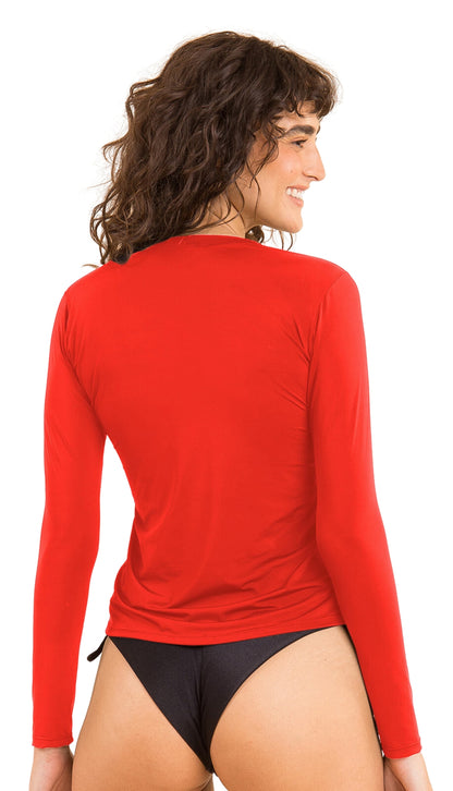 Image 06: Rio De Sol Top Rouge Rash-Guard