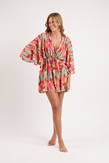 Image 04: Rio De Sol Kaftans / Cover Ups Sea-Bloom Kaftan Bel