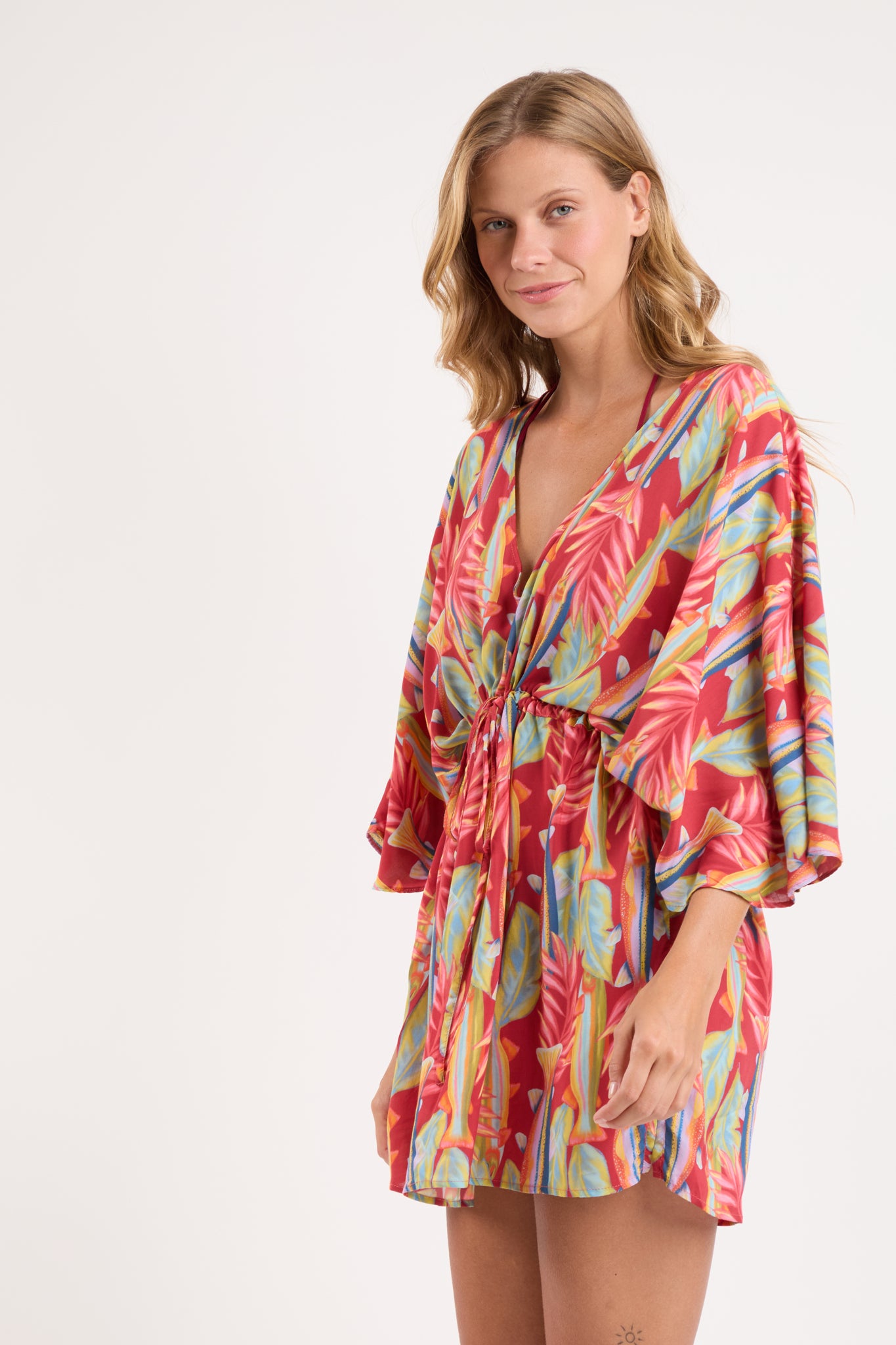 Image 05: Rio De Sol Kaftans / Cover Ups Sea-Bloom Kaftan Bel