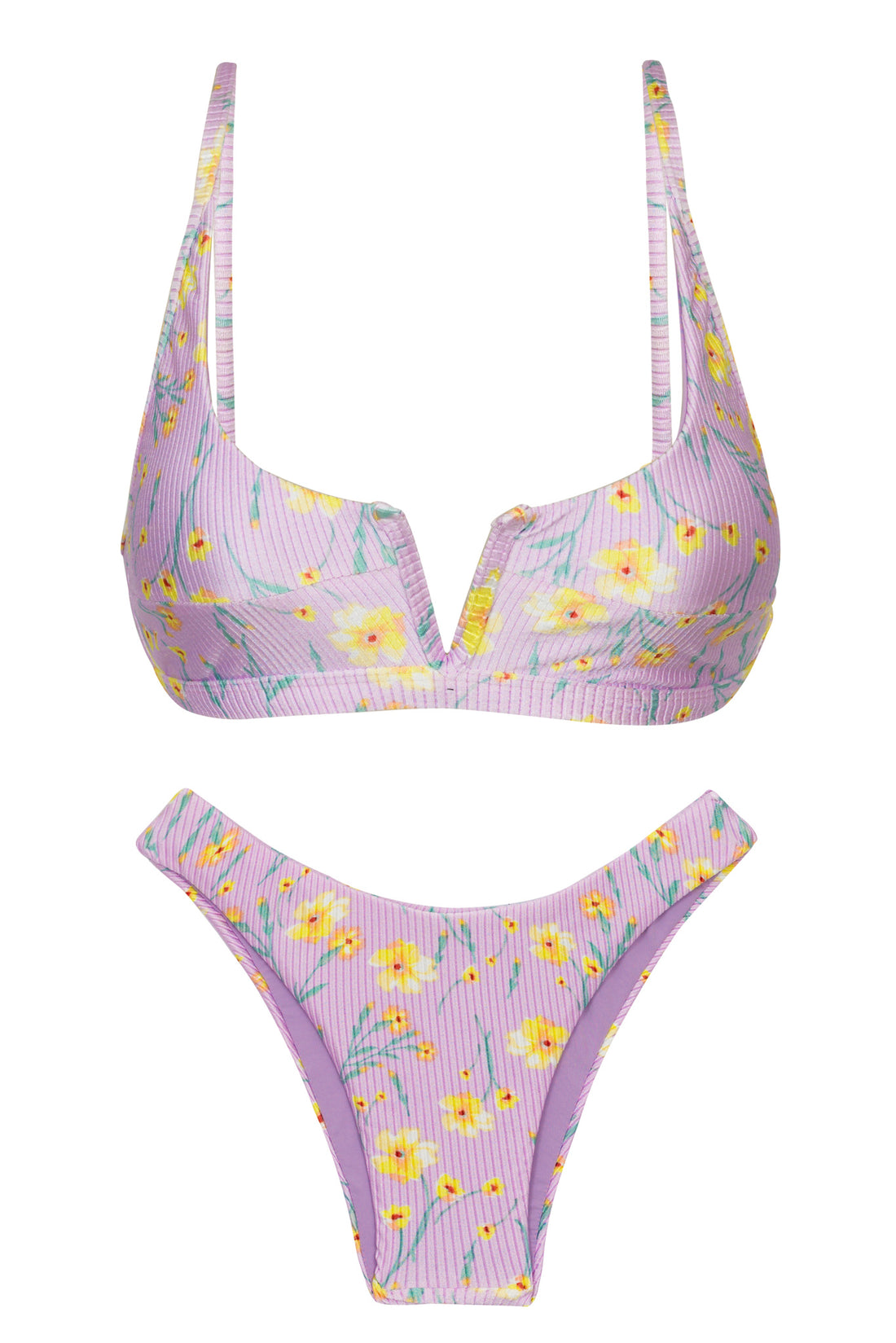 Product Front: Rio De Sol Set Set Canola Bra-V High-Leg