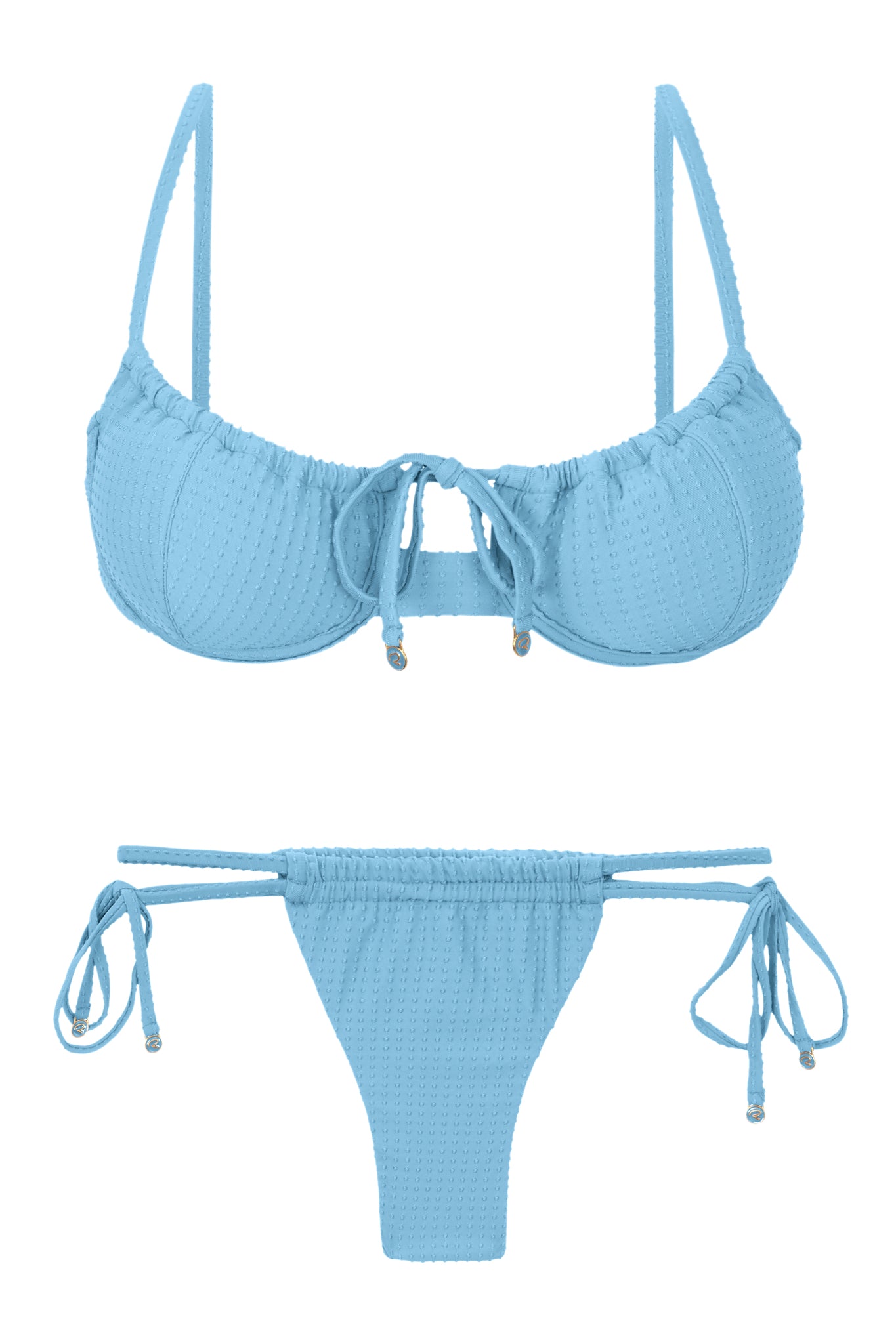 Product Front: Rio De Sol Set Set Dots-Sky Balconet-Tie Pipa