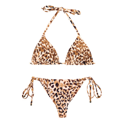 Product Front: Rio De Sol Set Set Leopard Tri-Inv Cheeky-Tie