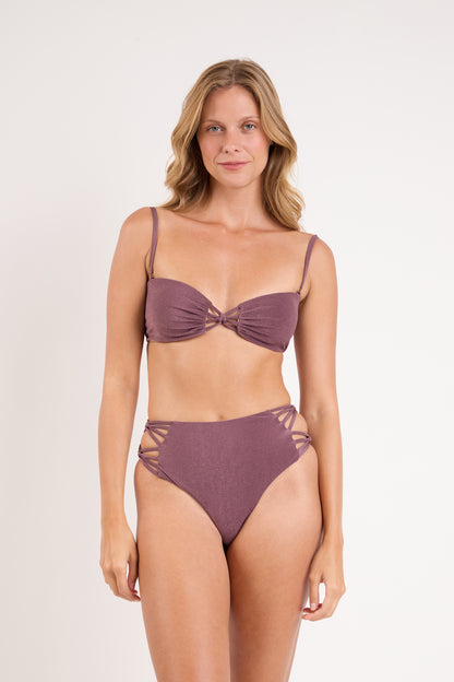 Image 05: Rio De Sol Set Set Malibu-Ebano Bandeau-Iris Highwaist-Spin-Iris
