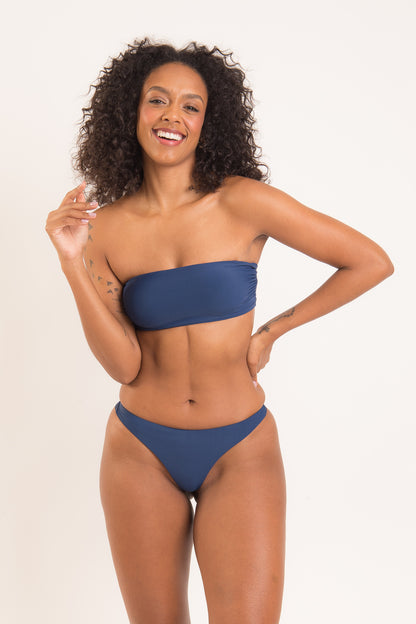 Image 07: Rio De Sol Set Set Navy Bandeau-Reto Nice-Fio