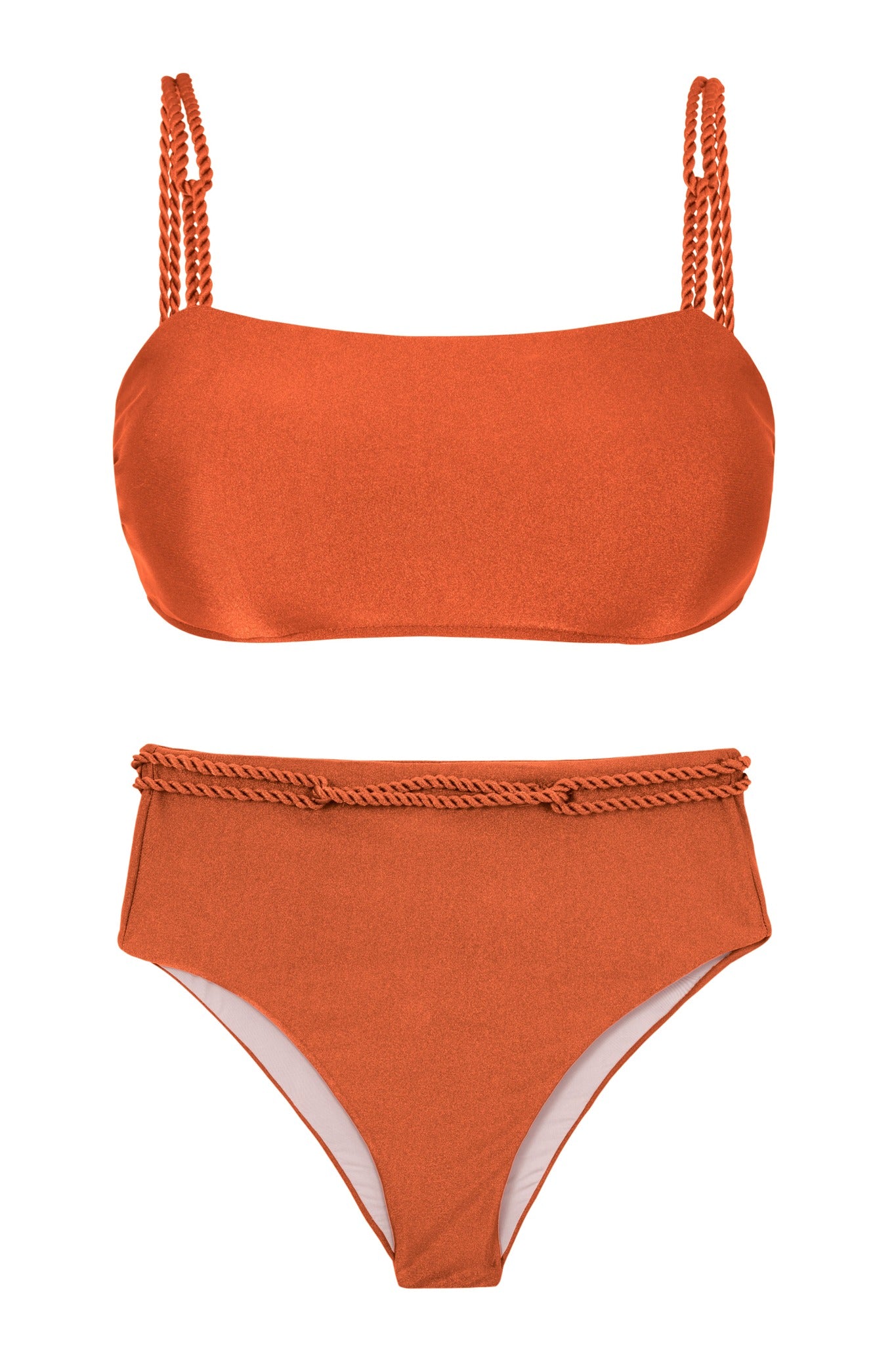 Product Front: Rio De Sol Set Set Paprica Bandeau-Reto Hotpants