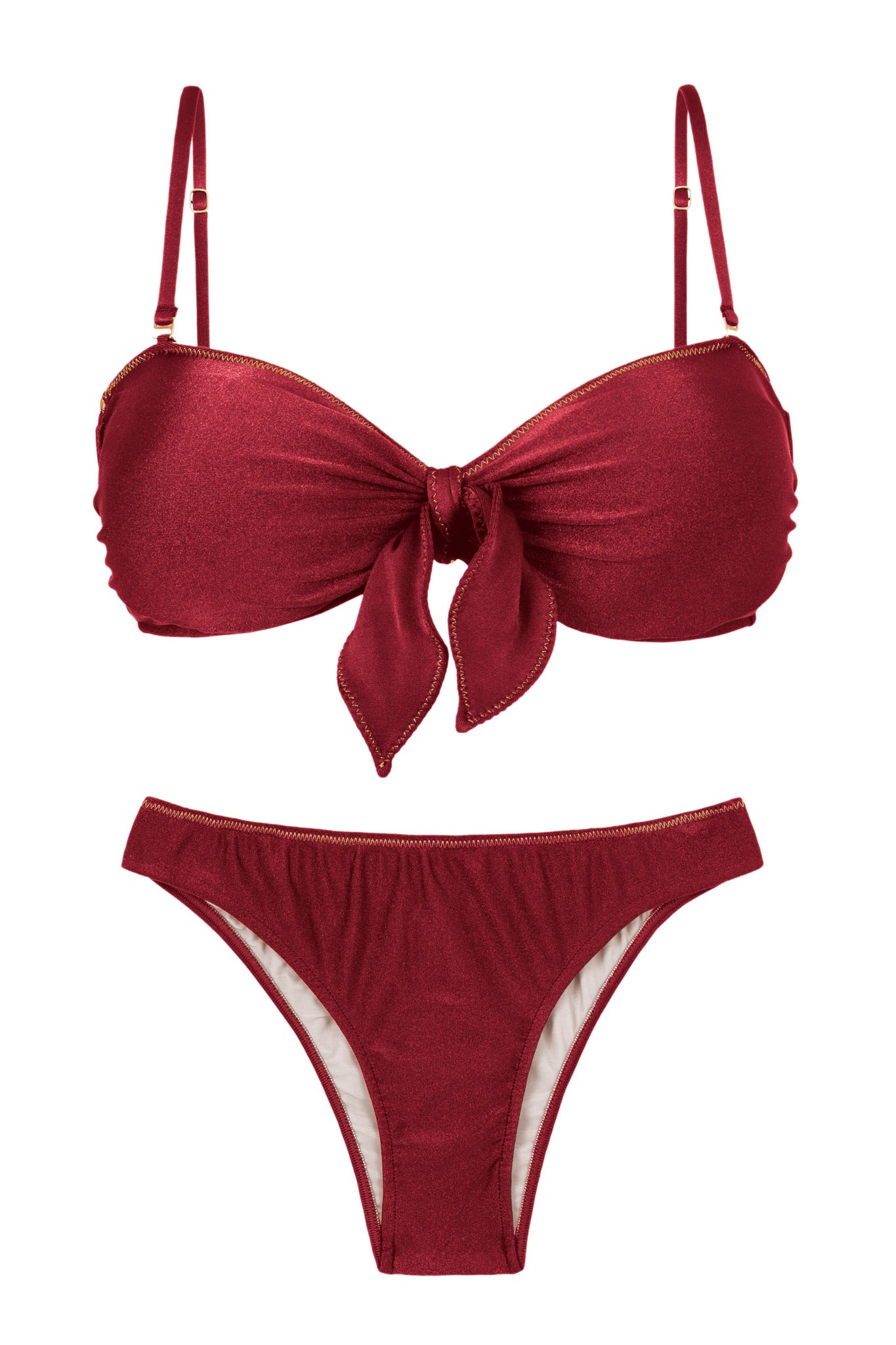 Product Front: Rio De Sol Set Set Shimmer-Divino Bandeau-Knot Essential