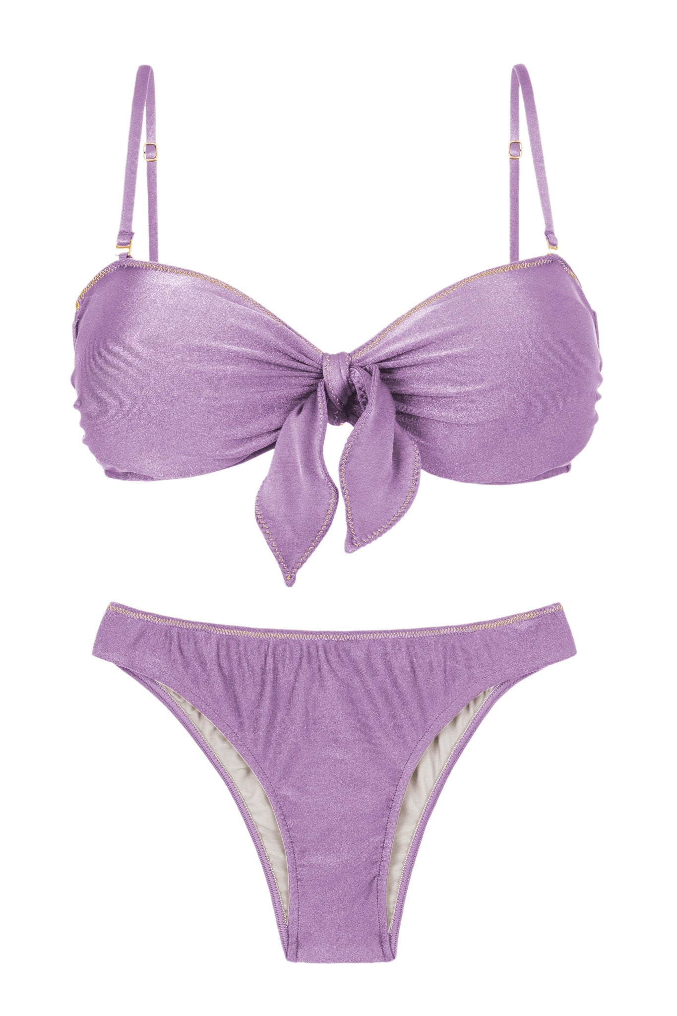 Product Front: Rio De Sol Set Set Shimmer-Harmonia Bandeau-Knot Essential