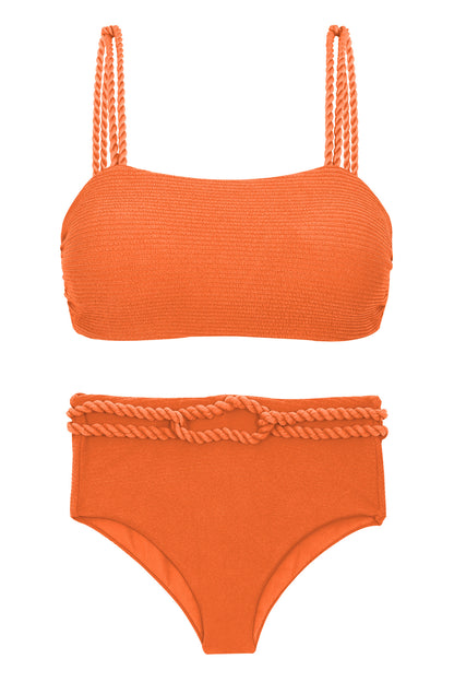 Product Front: Rio De Sol Set Set St-Tpz-Tangerina Reto Hotpant-High
