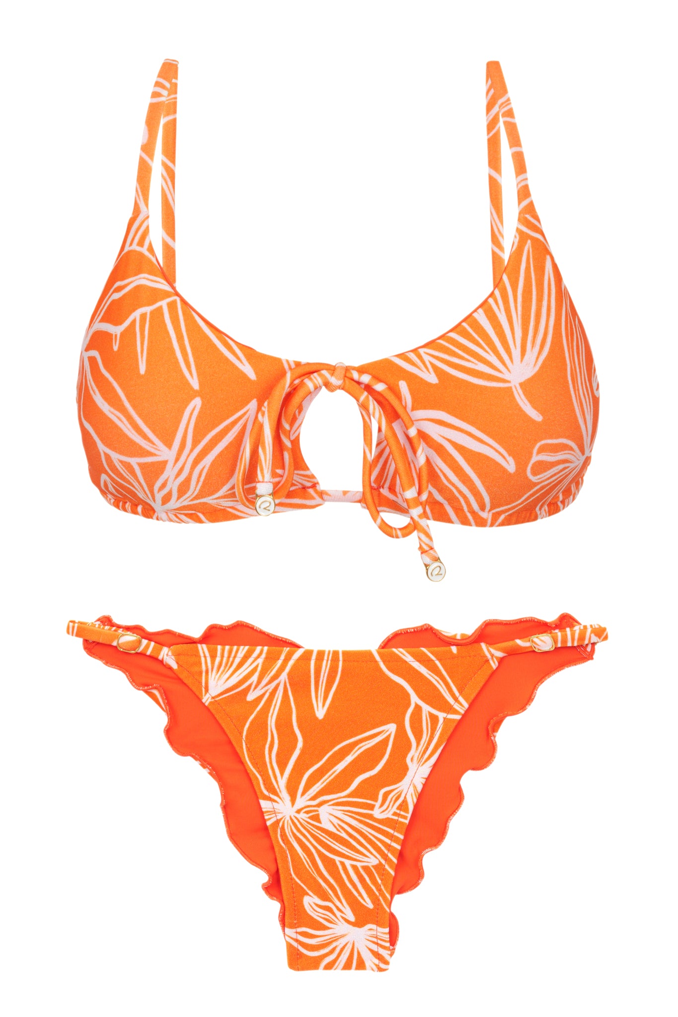 Product Front: Rio De Sol Set Set Trail-Orange Tank-Tie Ipanema