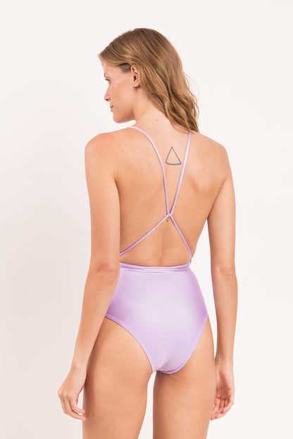 Model Back: Rio De Sol One-Piece Shimmer-Harmonia New Vegas