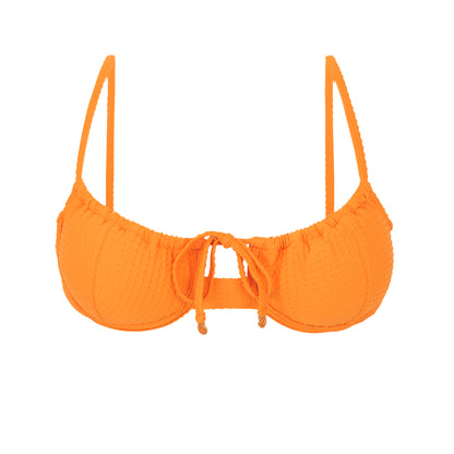 Product Front: Rio De Sol Top Top Dots-Mango Balconet-Tie