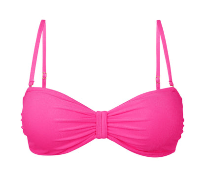 Product Front: Rio De Sol Top Top Malibu-Rosa Bandeau-Duo