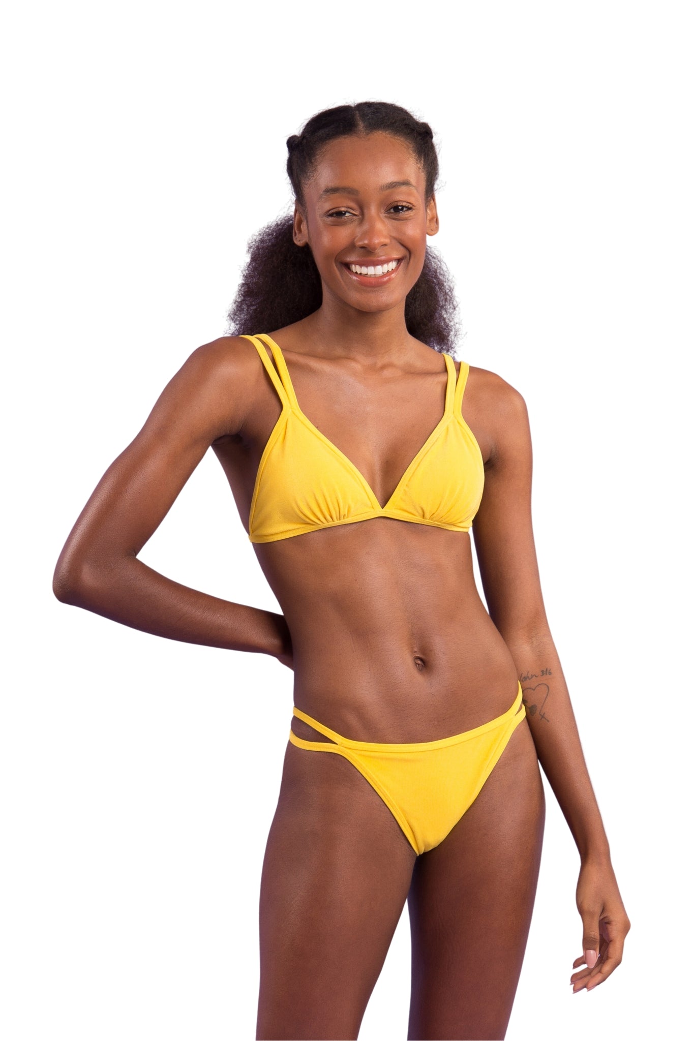 Image 04: Rio De Sol Top Top Malibu-Yellow Tri-Duo