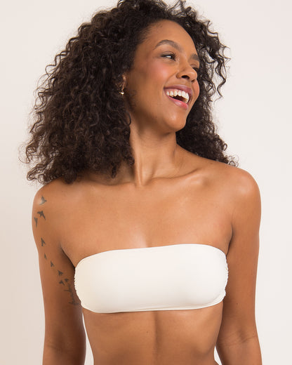 Gallery: Rio De Sol Top Top Off-White Bandeau-Reto