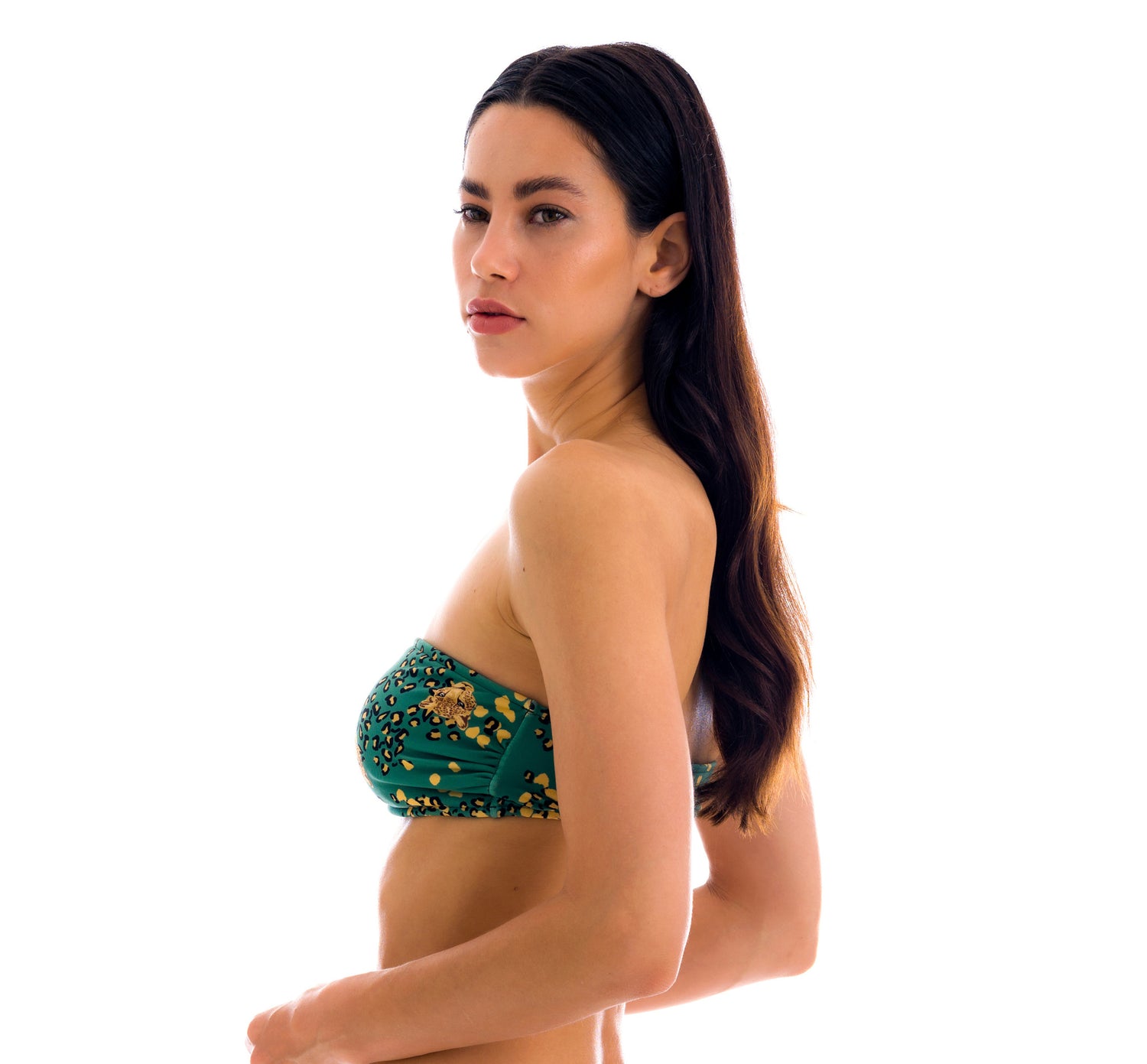 Image 08: Rio De Sol Top Top Roar-Green Bandeau-Reto