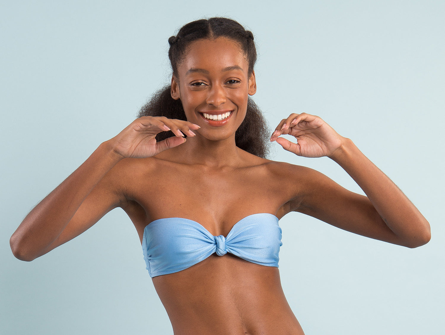 Image 08: Rio De Sol Top Top Shimmer-Baltic-Sea Bandeau-Joy