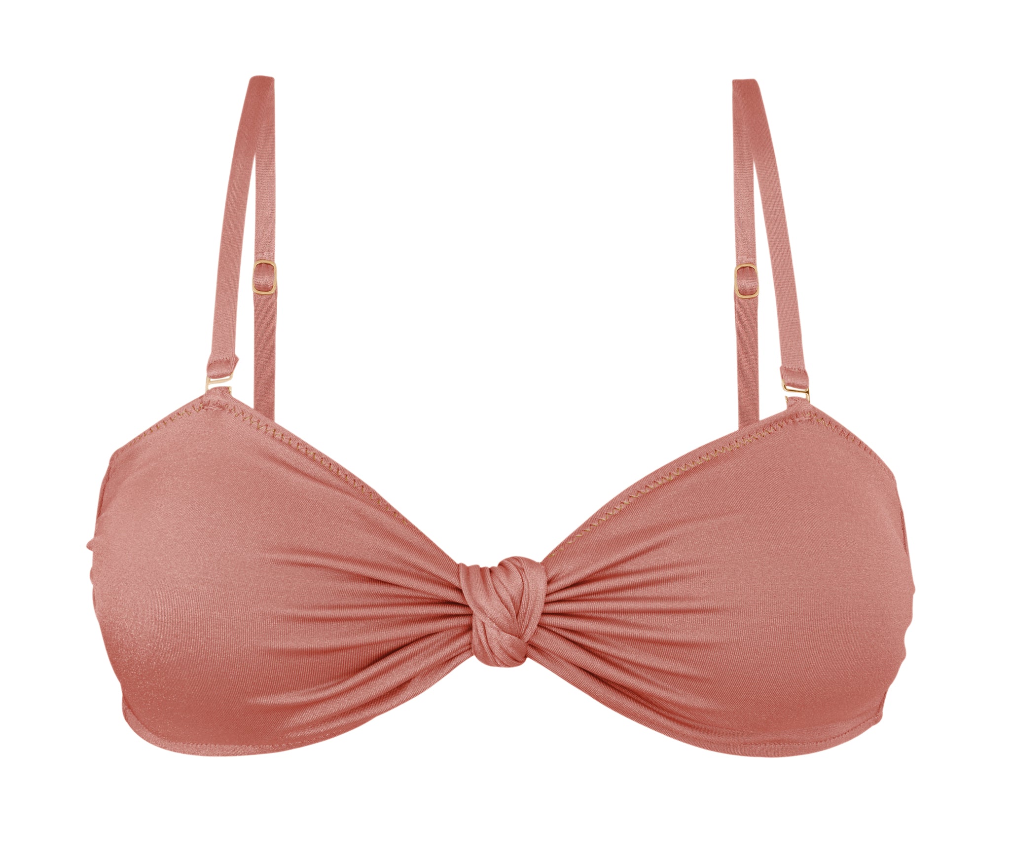 Product Front: Rio De Sol Top Top Shimmer-Copper Bandeau-Joy