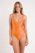Model Front: Rio De Sol One-Piece Touch-Tangerina Tina
