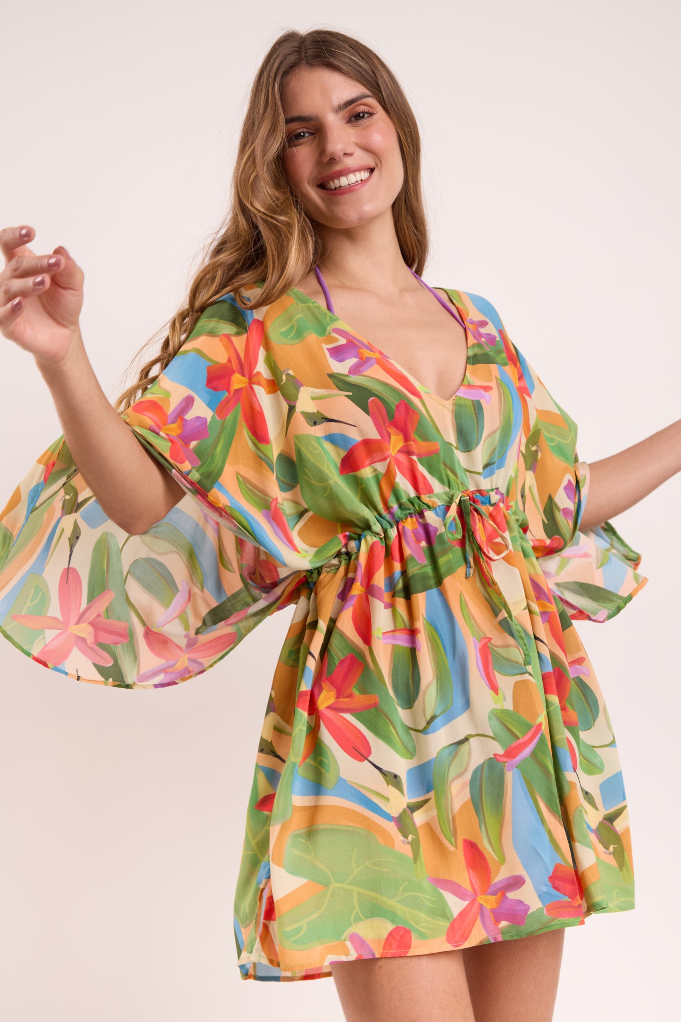 Image 10: Rio De Sol Beach Dresses Tropical Kaftan Bel