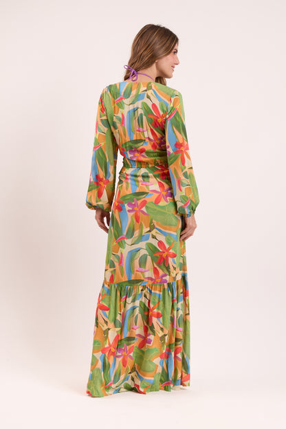 Model Back: Rio De Sol Maxi Dresses Tropical Long Dress Verona