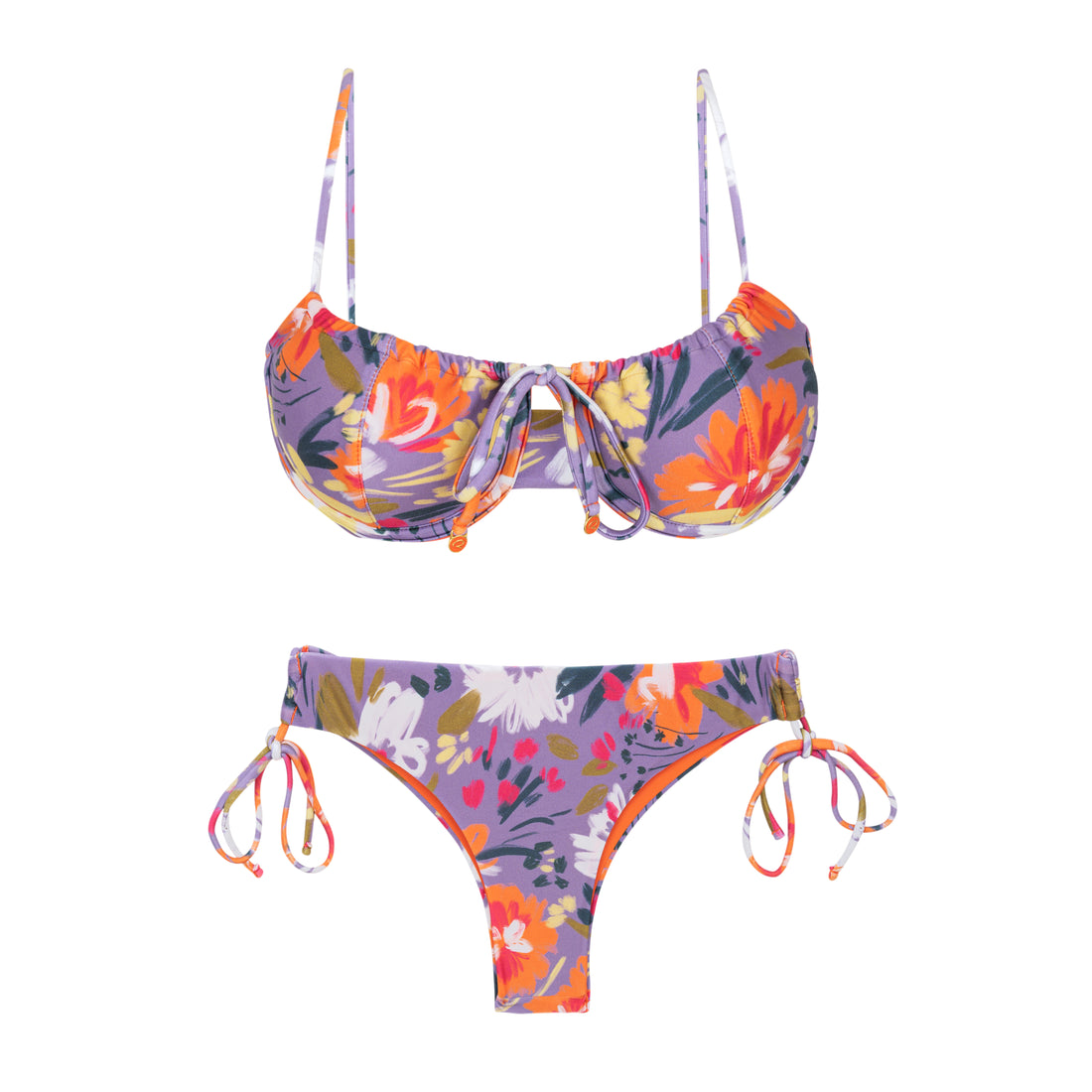 Set Garden-Flower Balconet-Tie Angel
