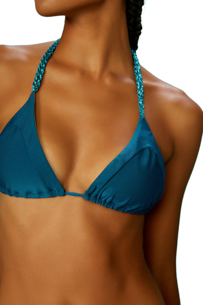 Top Azul Prata