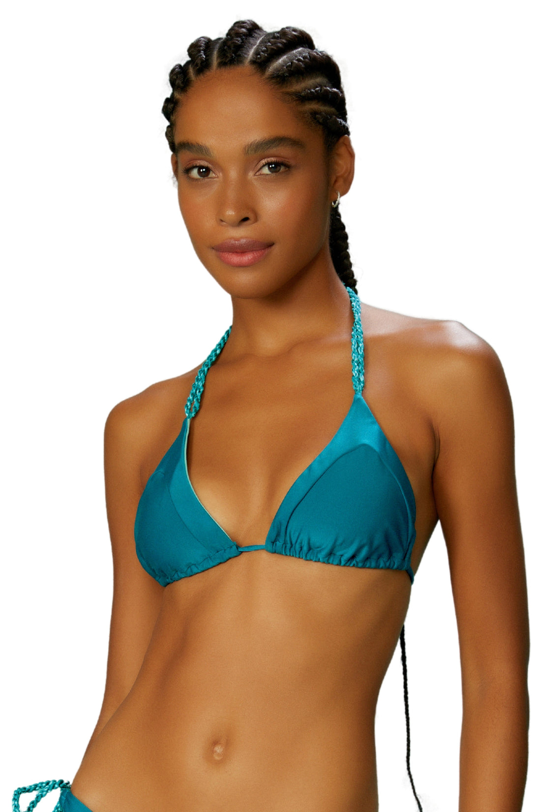 Top Azul Prata
