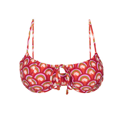 Top Floral-Scales Balconet-Tie