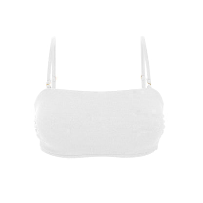 Top Sand-White Bandeau-Reto