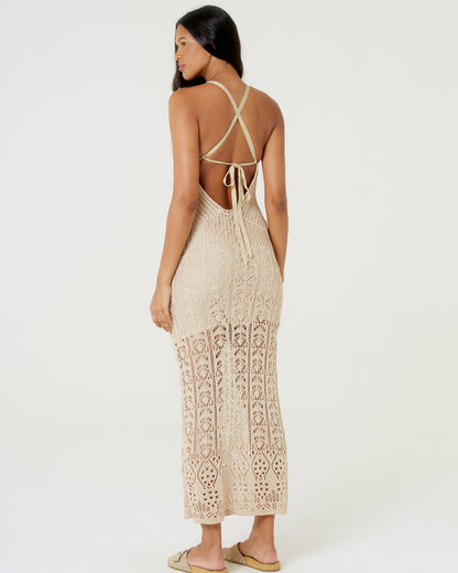 Vestido Longo Tricot Lurex