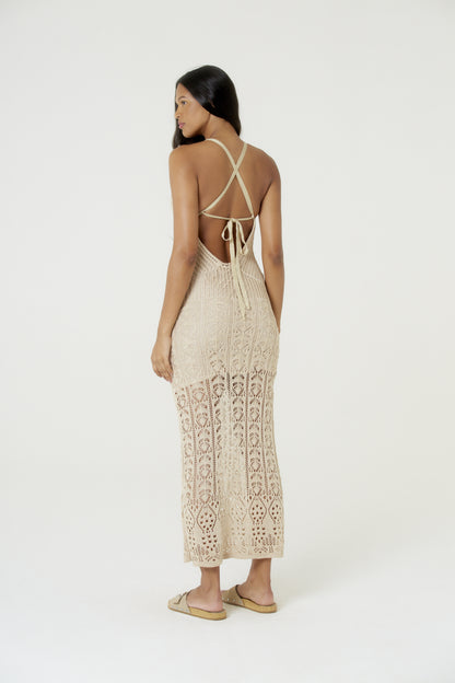 Vestido Longo Tricot Lurex