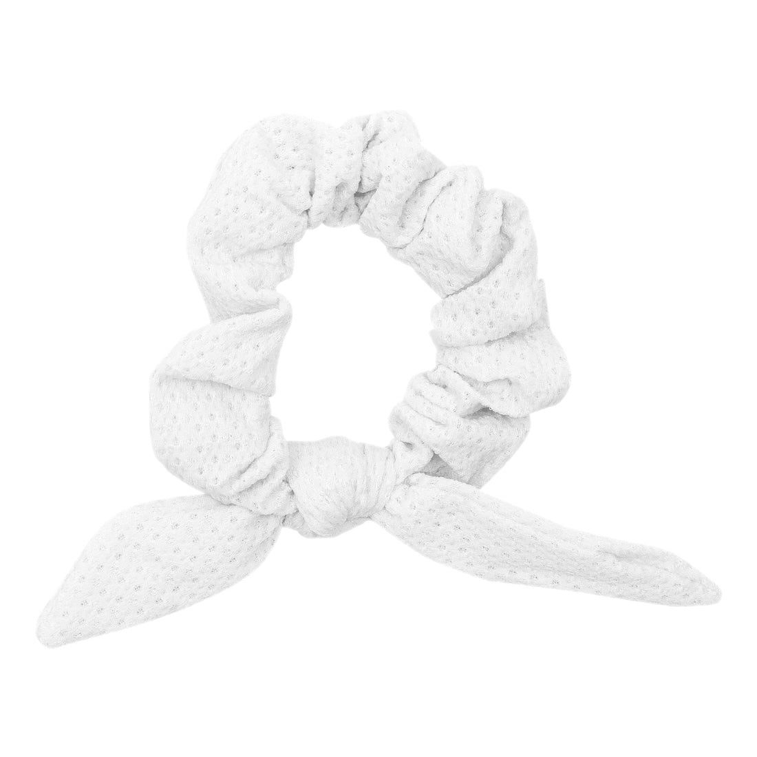 Bora-White Scrunchie