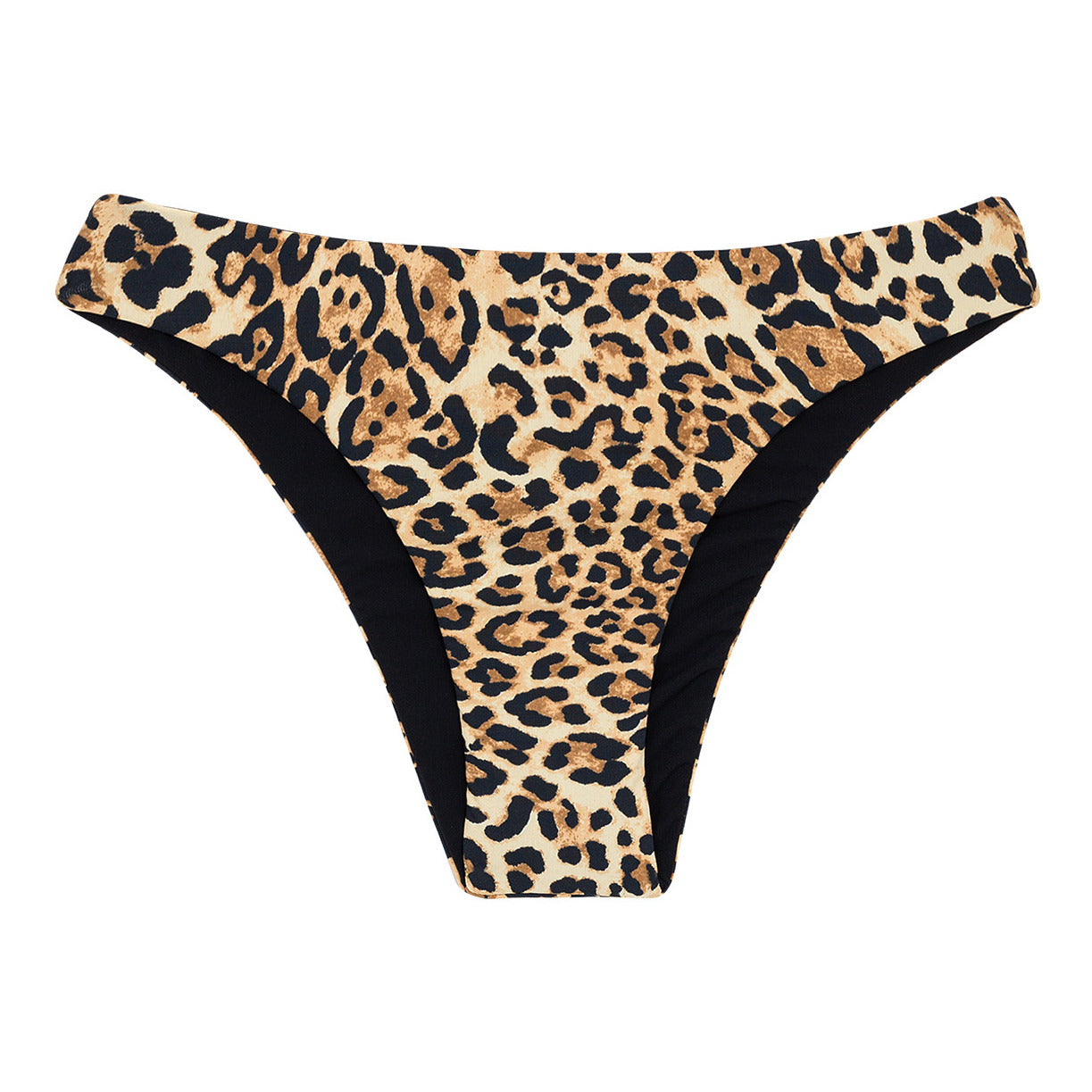 Bottom Leopardo Black Babado